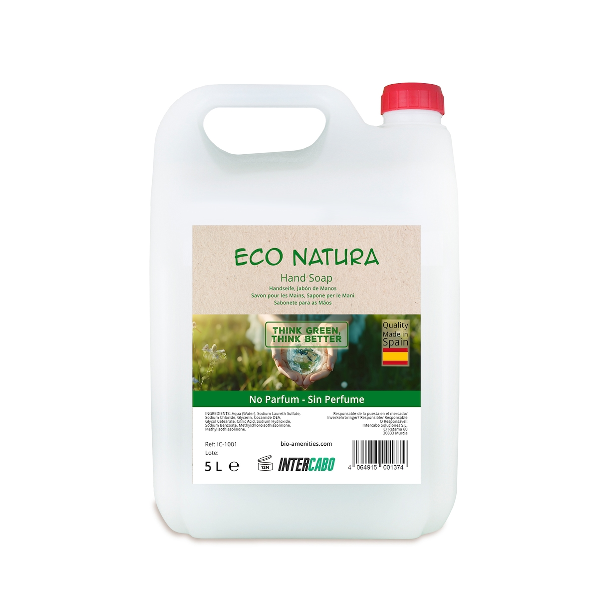 Intercabo Handseife Eco Natura Perlglanz ohne Parfum, 5L Kanister Image