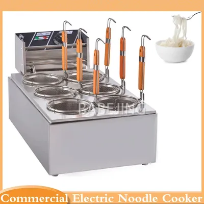 Commercial Stainless Steel Noodle Cooking Machine Restaurant Heavy Duty Countertop Electric Noodle Cooking Machine