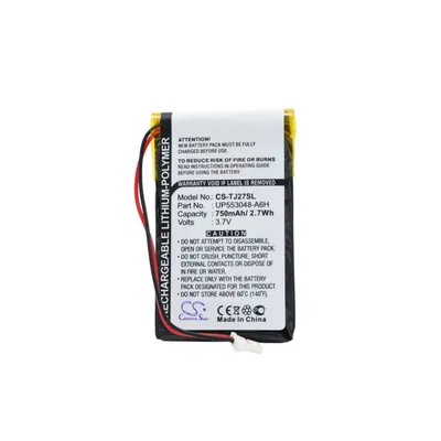 Li-Polymer PDA, Pocket PC Battery for Sony, 3.7V, 750mAh, Compatible Models: Clie PEG-TJ27, Clie PEG-TJ37