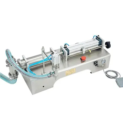 Liquid Filling Machine Stainless Steel Pedal Type Pneumatic Quantitative Juice Filling Machine Beverage Packing Filler Machine