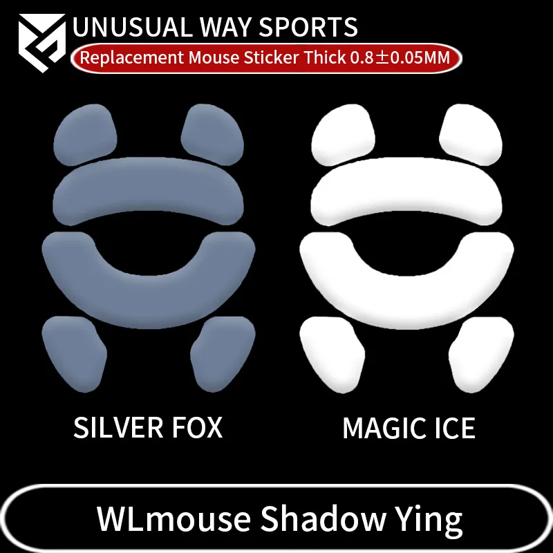 UnusualWaySports Mouse Skates Feet WLmouse Shadow Ying Cambered Surface PTFE Anti Collapse Magic Ice Pink Black Silver Fox