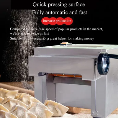 Electric Noodle Press Commercial Dumpling Skin Rolling Pressing Equipment Stainless Steel Kneading Machine Dough Sheeter
