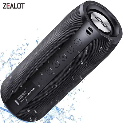 ZEALOT-S51 TWS Portable Bluetooth Speaker Wireless Bass Subwoofer Waterproof Outdoor Speakers Boombox AUX TF Stereo
