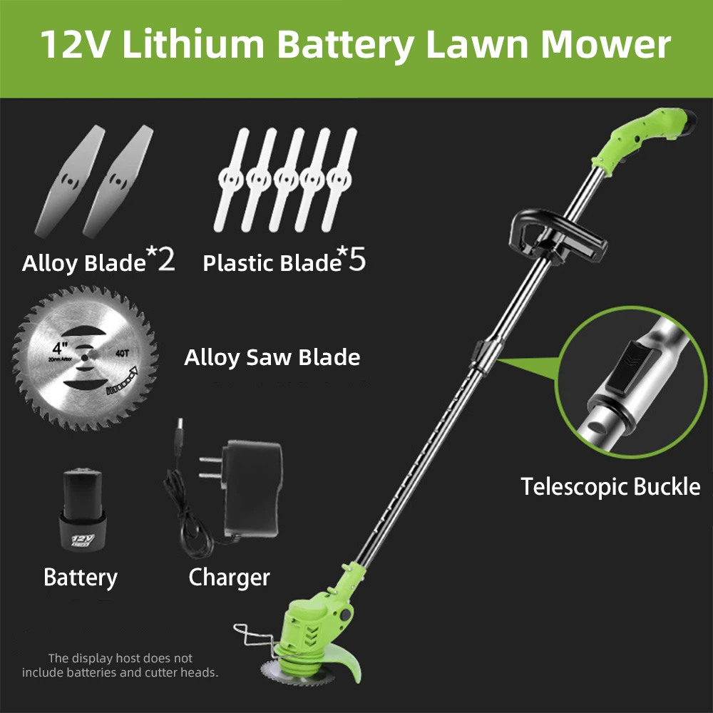 Multifunctional Electric Lawn Mower Li-ion Weeder Small Household Handheld Lithium Battery Rechargeable Weeder