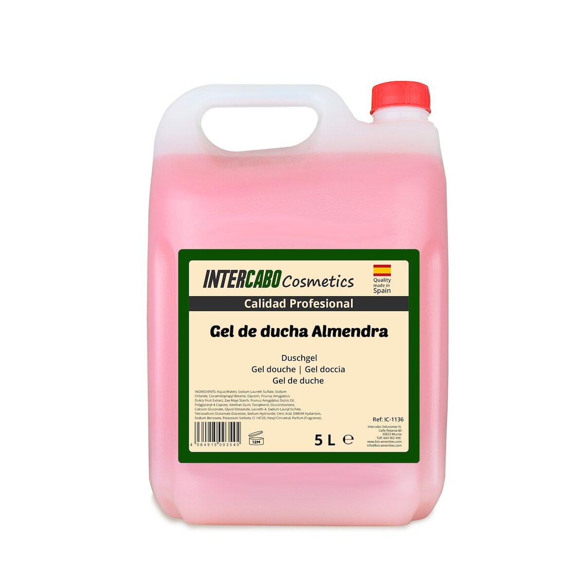 Intercabo Cosmetics Mandel Duschgel - 5L Kanister