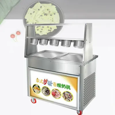 Easy to Use Commercial Type Yogurt Machine Fried Ice Cream Machine Roll Yogurt Ice Cream Machine Fully Automatic