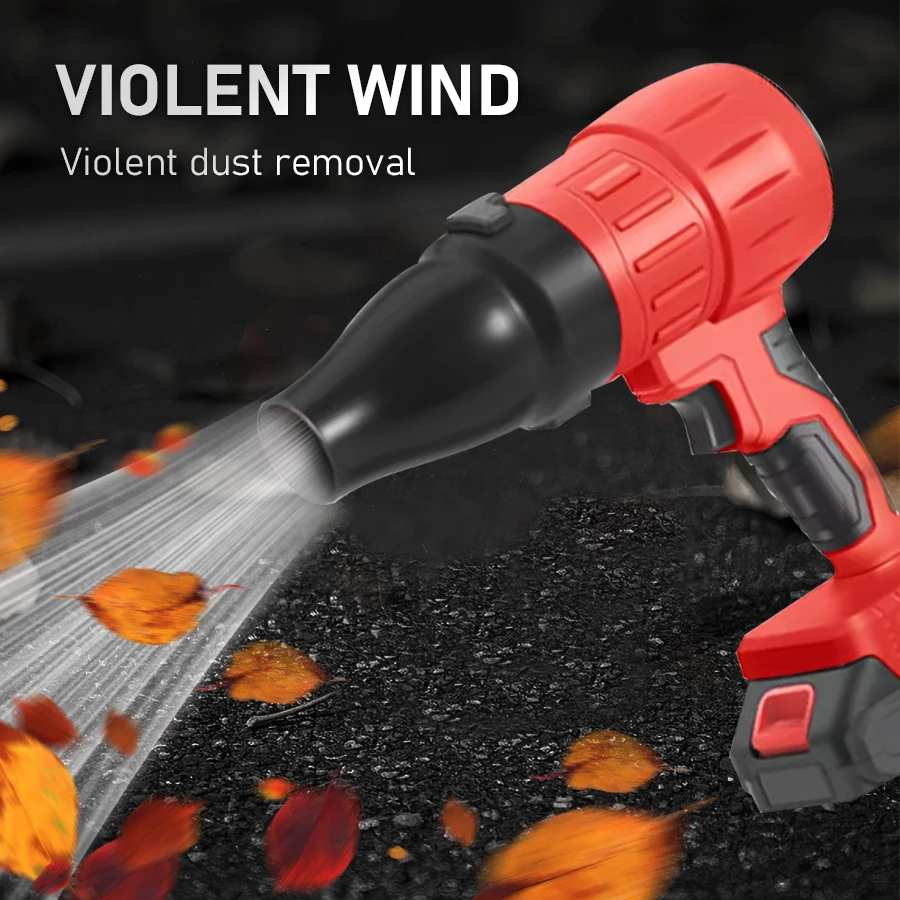 Electric Violent Fan Car Wash Blowing (No Battery) Water Dusting and Snow Removal High Power Turbo Blower Lithium Storm Blower