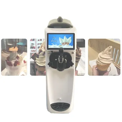 220V/110V Luxury EU standard soft ice cream machine one taste ice cream maker