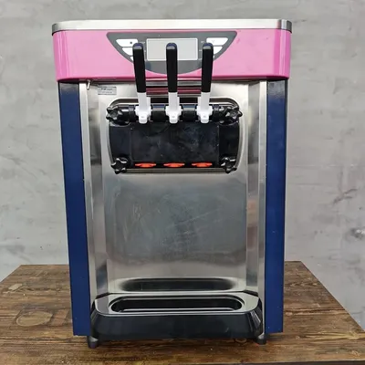 Three Flavor Soft Ice Cream Making Machine Commercial Ice Cream Maker Soft Service Ice Cream Machine