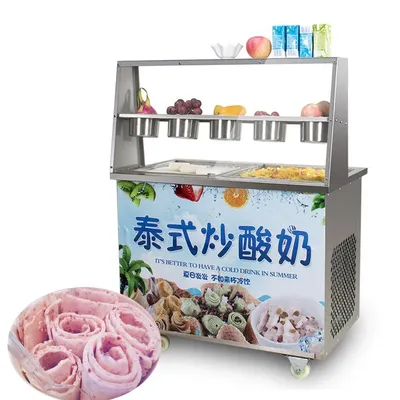 Commercial Type Yogurt Machine Fried Ice Cream Machine Roll Yogurt Ice Cream Machine