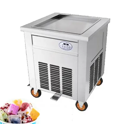 Commercial Yogurt Frying Machine Fried Ice Cream Roll Machine Single-Pot Stir-Fried Milk Roll Machine