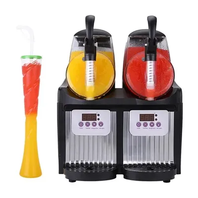 New Type Snow Melting Machine Slush Machine Commercial Single And Double Cylinder Snow Granulator Cold Drinking Beverage