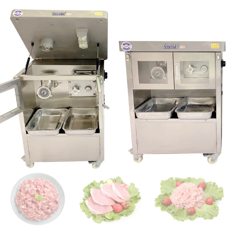 Multi-Functional Commercial Meat Grinder Electric Stainless Steel High-Power Minced Meat Mincer Automatic Sausage Stuffing Machi
