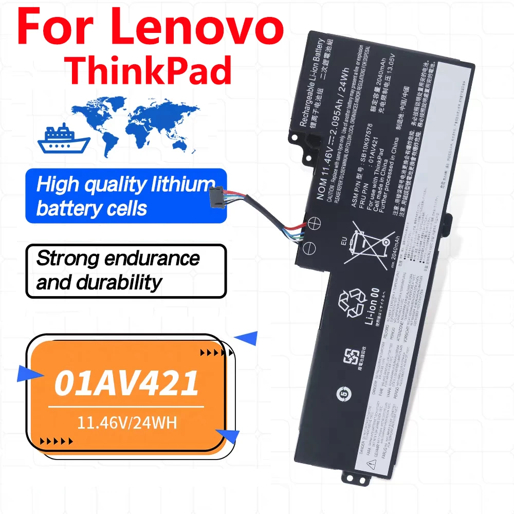 New Laptop Battery For Lenovo ThinkPad T470 T480 T570 T580 TP25 01AV419 01AV420 01AV421 01AV425 01AV427 01AV428 01AV489 Battery