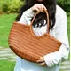 Borse Borsa a tracolla in vera pelle da donna Borsa per la spesa casual intrecciata Borsa grande vintage in pelle di vacchetta Borse a mano incrociate da donna