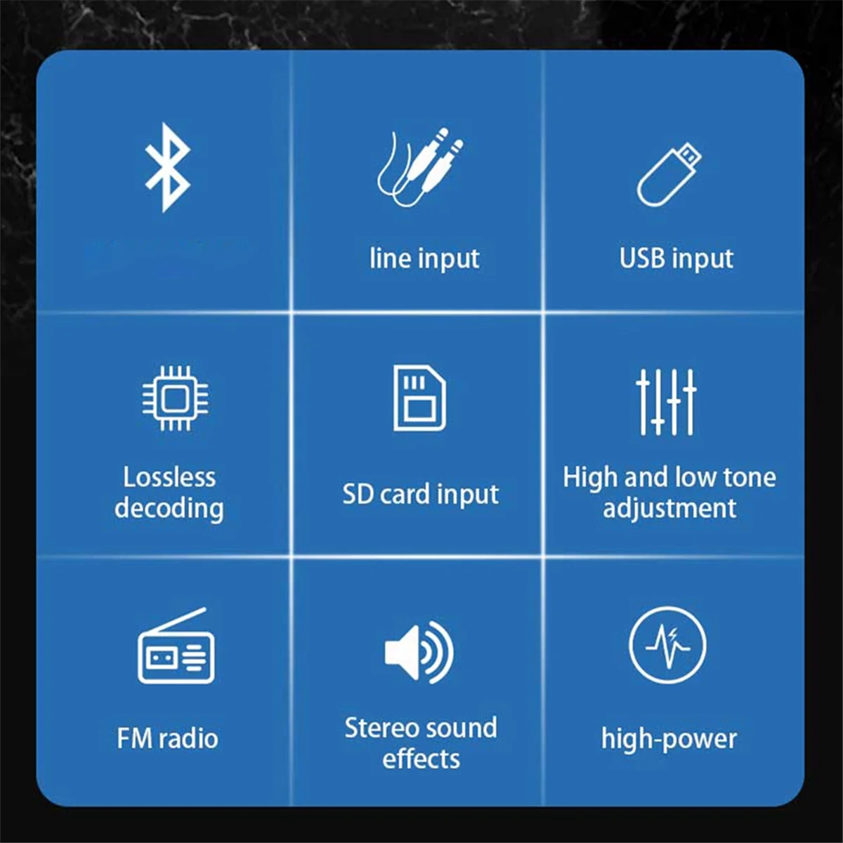 4.0 Channel New Car Amplifier Bluetooth Amplifier USB Card Subwoofer Home Car Amplifier (Adapter Included) EU PLUG