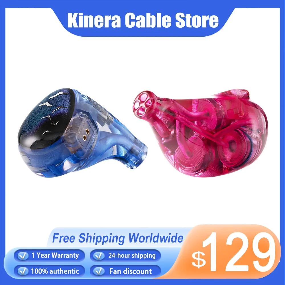 Kinera Celest Phoenixcall Music Earbuds In-Ear Monitors HIFI Earphone IEM 3.5mm 4.5mm Wired Headphone Stereo Hifi Music Headset