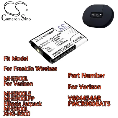 Cameron Sino Hotspot Battery For Franklin Wireless MHS900L For Verizon MHS900LS MHS900LPP Ellipsis Jetpack MHS900L XHG-R300
