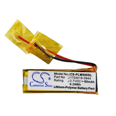 Li-Polymer Wireless Headset Battery for Plantronics, 3.7V, 80mAh, Compatible Models:Discovery 640E,Explorer 50,M50,Voyager 5200