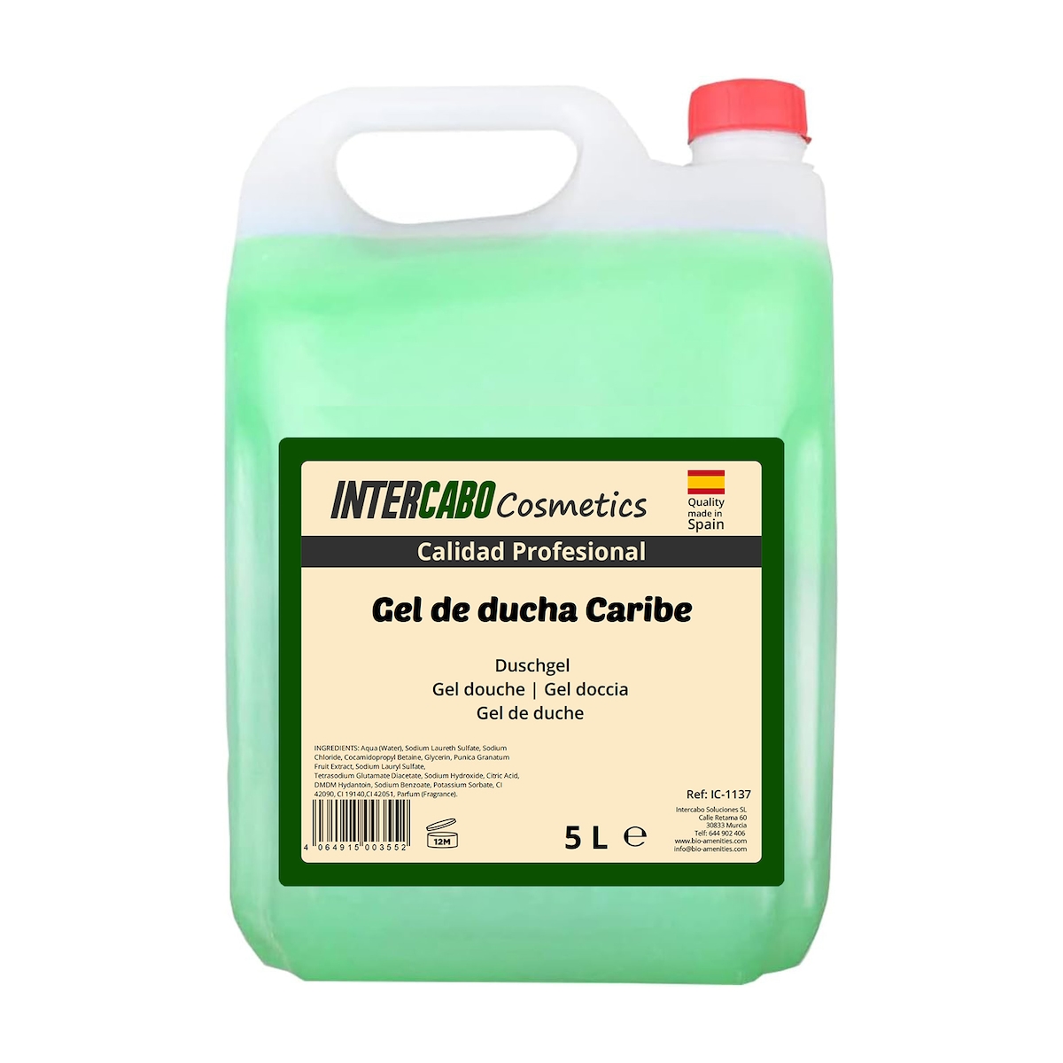 Intercabo Cosmetics Duschgel Karibik mit Granatapfel - 5L Kanister Image