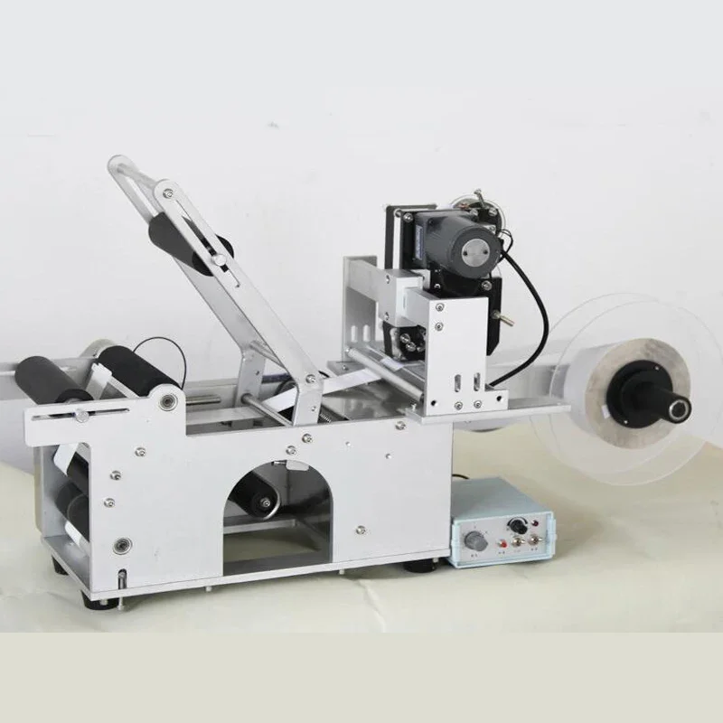 PBOBP Semi-automatic Round Bottle Labeling With A Coding Machine 110/220V Round Bottle Labeling Machine