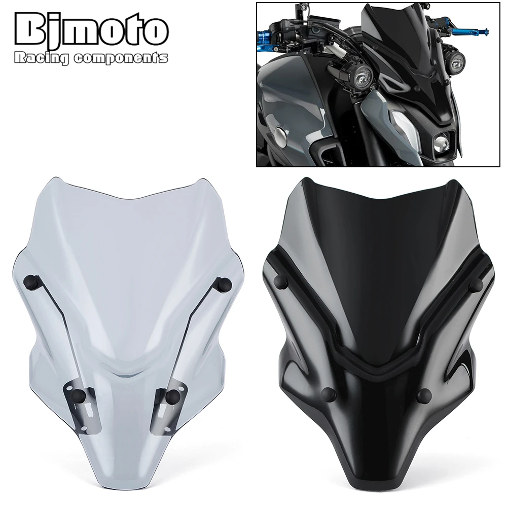 Moto MT07 FZ07 Parabrezza Parabrezza Deflettore del Vento Per Yamaha MT-07 FZ-07 MT07 FZ07 MT FZ 07 2021 2022 2023 2024