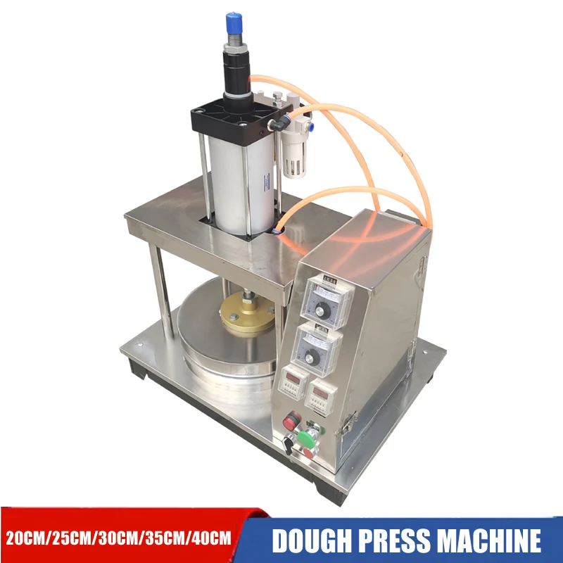 Pasta Squash Press Maker Machine Electric Commercial Cake Tongs Flattening Dough Corn Thin Skin Circle Tortillas Flatten Machine