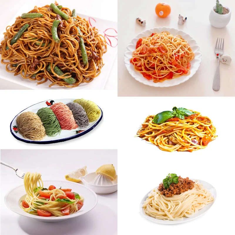 Stainless Steel Pasta Maker Handmade Noodles Press Spaghetti Noodle Press Machine Hand Operated Dough Cutter Molds
