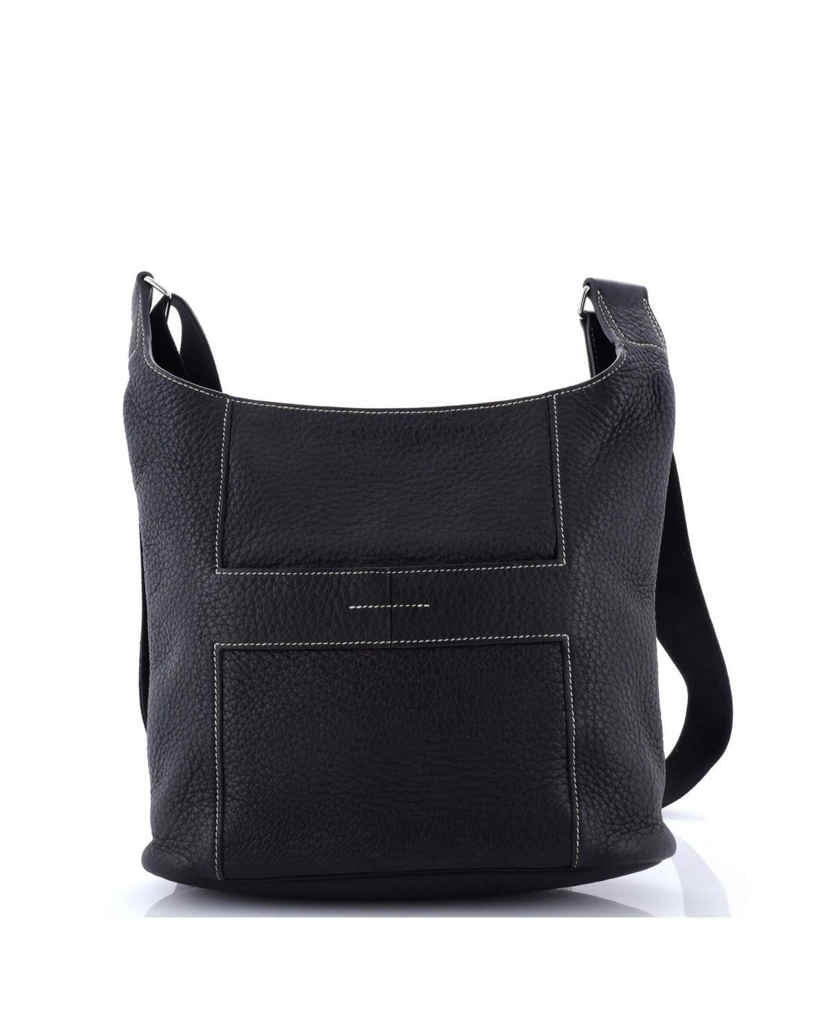 Pre-Owned Hermes Pm Sac Good News Bag Leather - Black