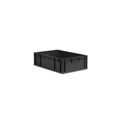 Proregal Eurobox NextGen Grip, HxBxT 17x40x60cm, 34 Liter, Griffe zu, Schwarz, Eurobehälter, Transportbehälter Image