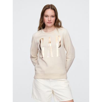 Gap Cream Relaxed Logo Crew Neck Jumper