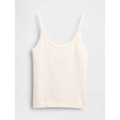 Gap White Soft Touch Cropped Knit Vest Top