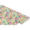 Baumwoll-Jersey „Blumen“ mit Elasthan, orange/rosa/rot