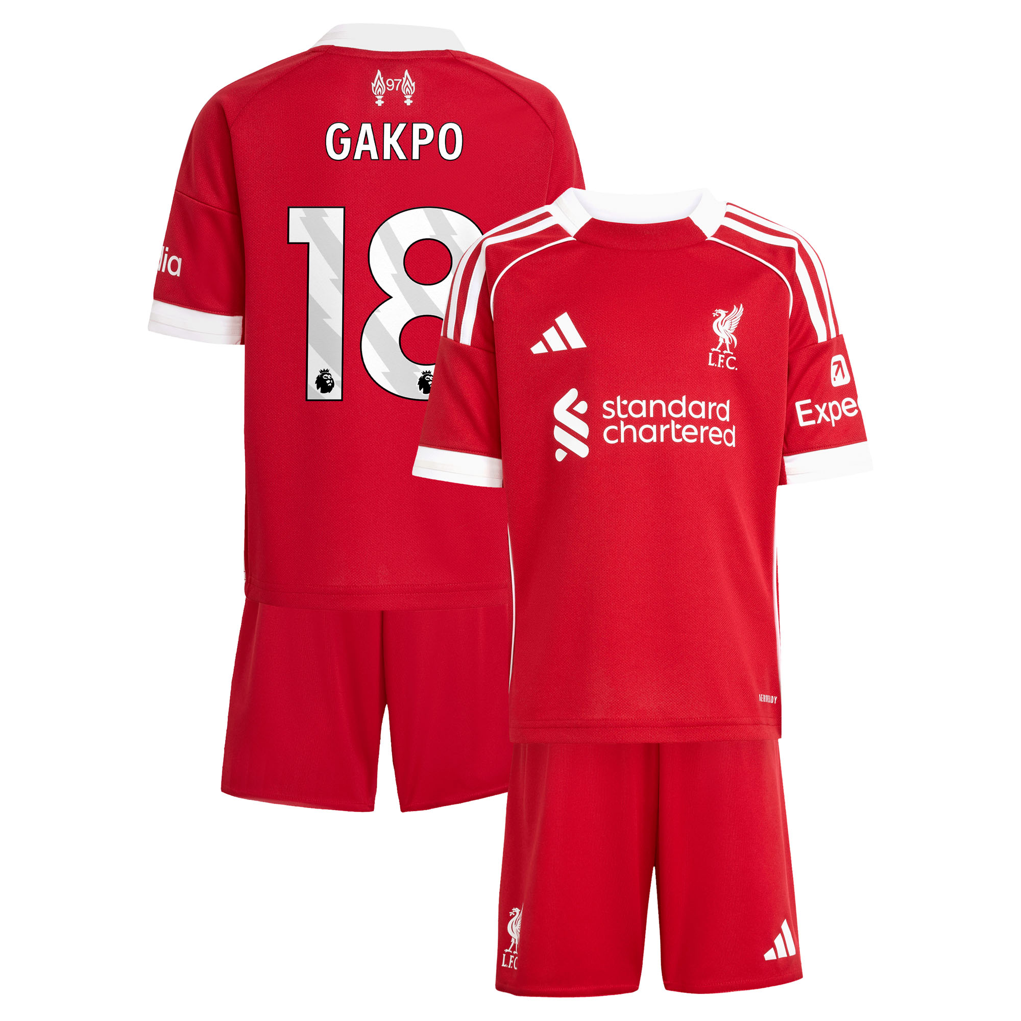 Liverpool adidas Mini-kit Domicile 25/26 avec flocage Gakpo 18