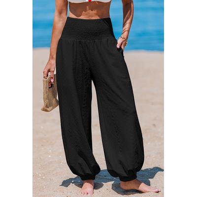 Weekend Energy Black Cover-Up Pants