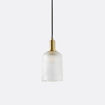 Bogota 10.9cm Diameter Textured Glass & Brass Ceiling Light