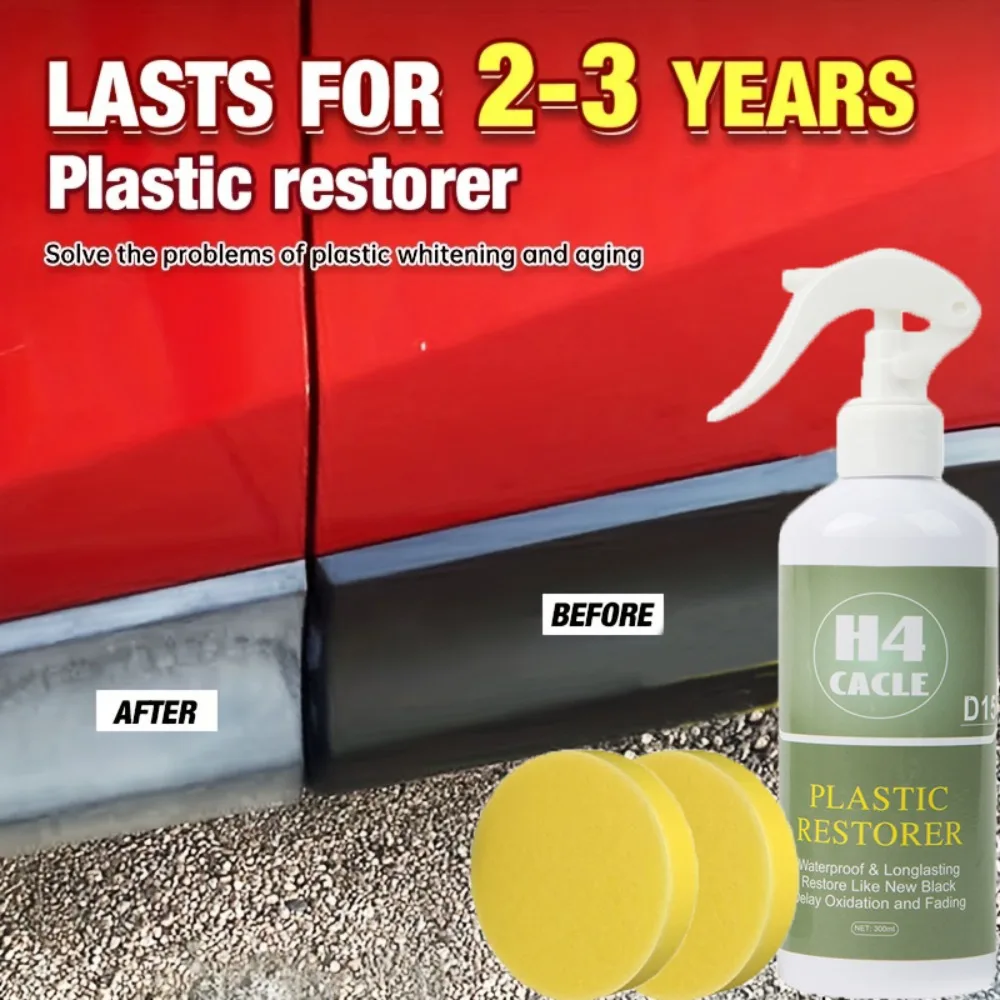 Reparatur Kratzer Kunststoff Restaurator Spray Auto Kunststoff Teile Trim Restaurierung Anti-aging und Verblassen Spray Original Farbe von Kunststoff Image