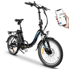 KAISDA K7 E-Bike für Damen und Erwachsene, 250 W Motor, Elektrofahrrad, 36 V, 12,5 Ah Batterie, 20 Zoll Gummireifen, City Commuter Elektrofahrrad