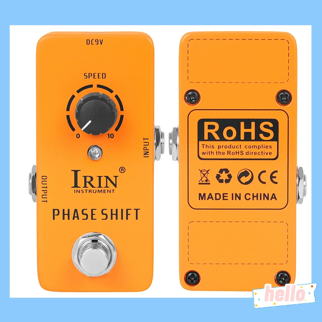 IRIN RS-06 Phase Shift Guitarra Effektpedal Reproduktion von Retro Phase Effect True Bypass Pedale E-Gitarre Zubehör Image