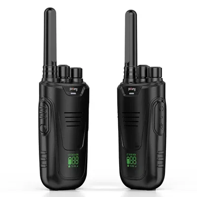 2PCS POFUNG T11 Walkie Talkie FRS 16CH VOX Long Range Wiederaufladbare Tragbare USB Ladegerät Zwei Weg Radio Für Camping reise F22