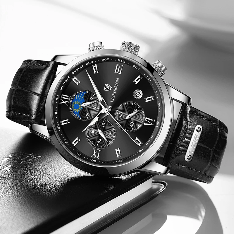 LIGE Neue Mode Uhren Männer Luxus Herren Uhr Business Casual Quarz Geschenke Armbanduhr Wasserdicht Leucht Datum Reloj Hombre + BOX Image