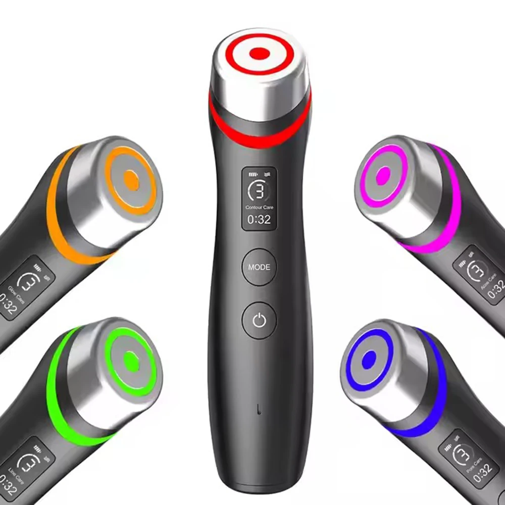 Nouveau 6 en 1 âge Booster soins de la peau visage lueur Booster dispositif de beauté outils de soins de la peau du visage Anti-âge microcourant ascenseur soins du visage