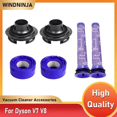 Hintere Motorabdeckung, Hepa-Filter, Nachfilter für Dyson V7 V8 Akku-Staubsauger, Vorfilter und HEPA-Nachfilter-Set Image
