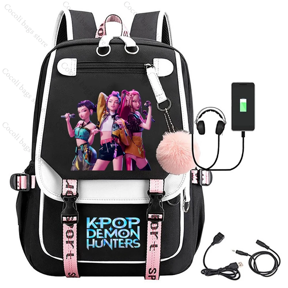 2025 KPop Demon Hunters imprimer sac à dos grande capacité sac d'école sac d'étudiant sac à dos scolaire sac à dos d'école pour filles