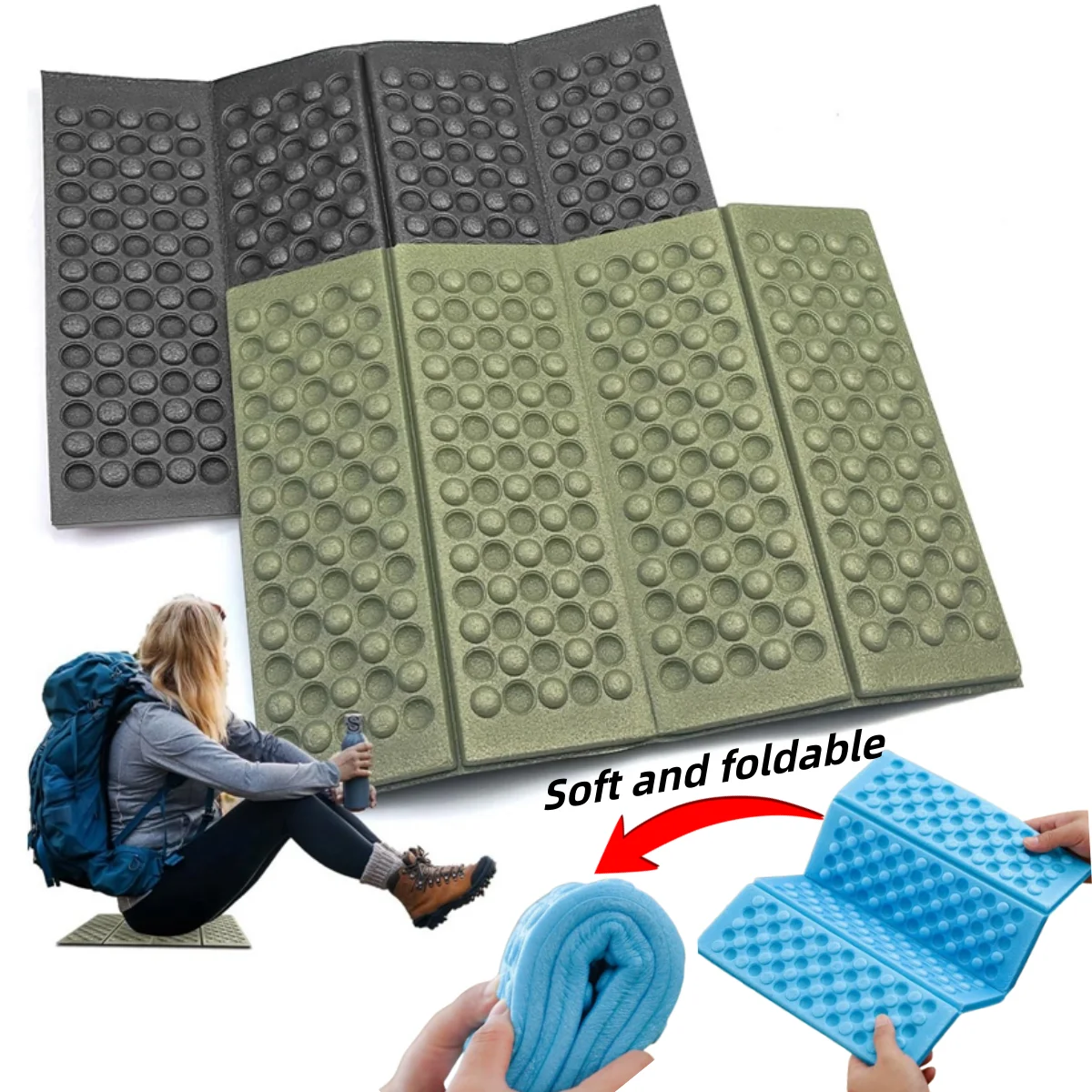 1pc leichtes wasserdichtes faltbares Mini-Knie-und Sitzkissen xpe Schaumstoff-Klappmatten-Sitzpolster für Outdoor-Aktivitäten