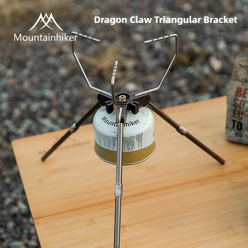 Mountainhiker Dragon Claw Erweiterungshalterung für Kartentyp, Gasofen, höhenverstellbar, Brenner aus Aluminiumlegierung, praktisch Image