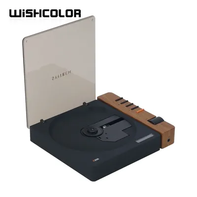 Wishcolor Syitren R300 Wooden Black Version CD Player High Quality Bluetooth Audio Player Support for CD/CD-R/CD-RW