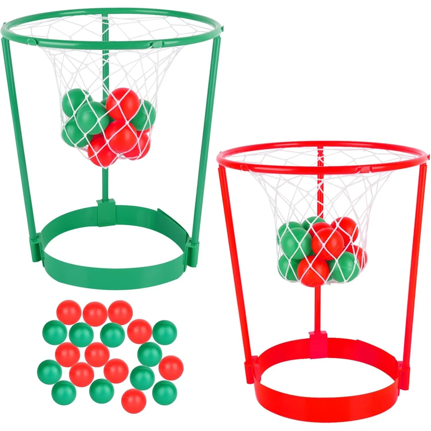 2er-Pack Head Hoop Basketball Game Basket Net Stirnband Gag Weihnachtsgeschenke für Kinder Erwachsene Weihnachten Urlaub Geburtstag Karneval Party Image