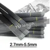 2,7 mm-7,7 mm 5 Stück 100 cm 1 m Angelrutenspitze Ersatzteile Taiwan Angelrute in voller Größe hohle Carbonrute Zubehör robust