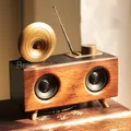 Wooden Bluetooth Speaker Portable Wireless Outdoor Speakers With FM Radio TF Card USB Playback 10H Sound Box For Home Travel